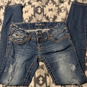 Amethyst Jeans Classic Blue Skinny Jeans